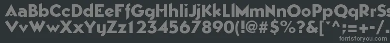 EpicgothicRegular-Schriftart – Graue Schriften auf schwarzem Hintergrund