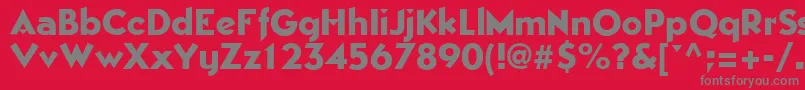 EpicgothicRegular-Schriftart – Graue Schriften auf rotem Hintergrund