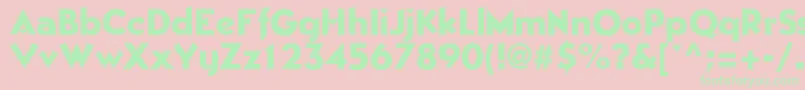 EpicgothicRegular-Schriftart – Grüne Schriften auf rosa Hintergrund