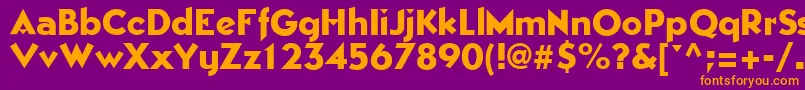 EpicgothicRegular-fontti – oranssit fontit violetilla taustalla