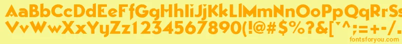 EpicgothicRegular Font – Orange Fonts on Yellow Background