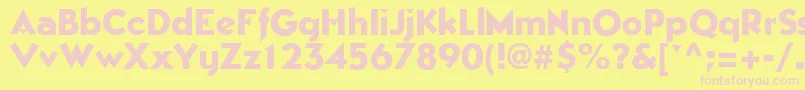 Шрифт EpicgothicRegular – розовые шрифты на жёлтом фоне