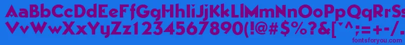 Шрифт EpicgothicRegular – фиолетовые шрифты на синем фоне