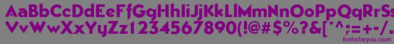 EpicgothicRegular Font – Purple Fonts on Gray Background