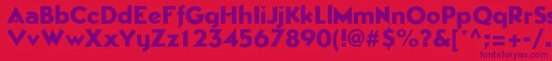 EpicgothicRegular Font – Purple Fonts on Red Background