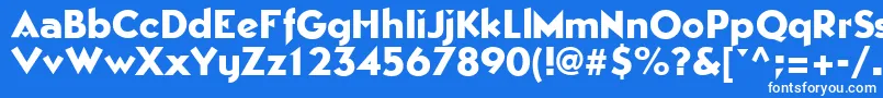 EpicgothicRegular Font – White Fonts on Blue Background