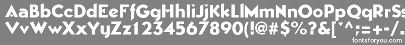 EpicgothicRegular Font – White Fonts on Gray Background