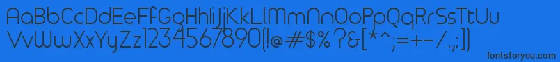 Timeburnernormal Font – Black Fonts on Blue Background