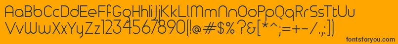 Timeburnernormal Font – Black Fonts on Orange Background