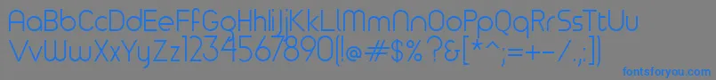 Timeburnernormal Font – Blue Fonts on Gray Background