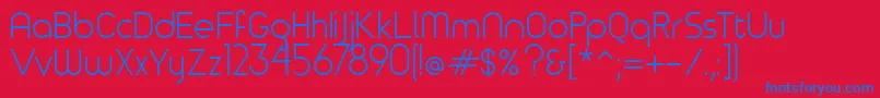 Timeburnernormal Font – Blue Fonts on Red Background