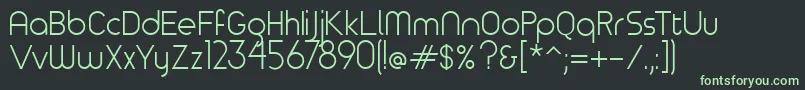 Timeburnernormal Font – Green Fonts on Black Background