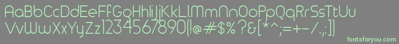 Timeburnernormal Font – Green Fonts on Gray Background