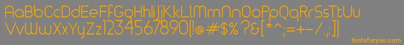 Timeburnernormal Font – Orange Fonts on Gray Background