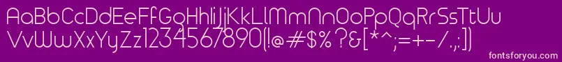 Timeburnernormal Font – Pink Fonts on Purple Background