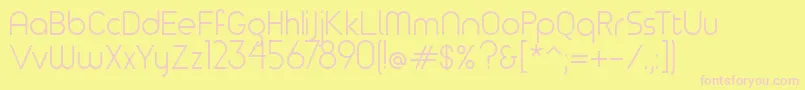 Timeburnernormal Font – Pink Fonts on Yellow Background