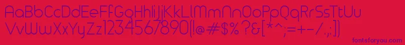 Timeburnernormal Font – Purple Fonts on Red Background
