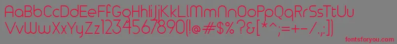 Timeburnernormal Font – Red Fonts on Gray Background