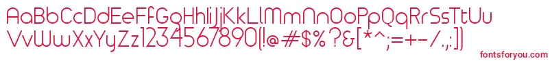 Timeburnernormal Font – Red Fonts on White Background