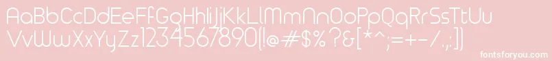 Timeburnernormal Font – White Fonts on Pink Background