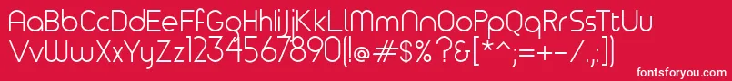 Timeburnernormal Font – White Fonts on Red Background