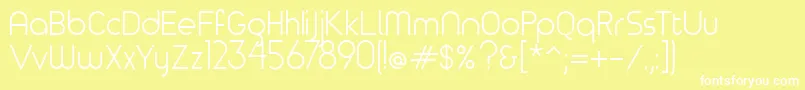 Timeburnernormal Font – White Fonts on Yellow Background