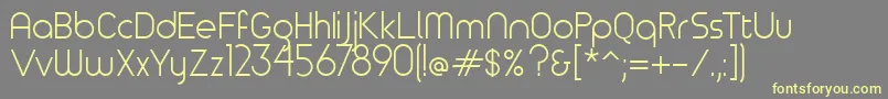 Timeburnernormal Font – Yellow Fonts on Gray Background