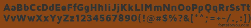 MavenProBlack Font – Black Fonts on Brown Background