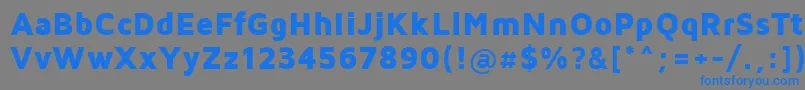 Шрифт MavenProBlack – синие шрифты на сером фоне