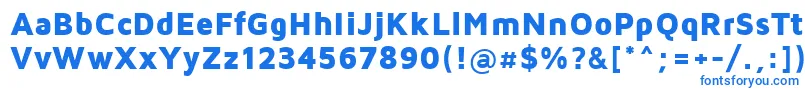 Шрифт MavenProBlack – синие шрифты на белом фоне