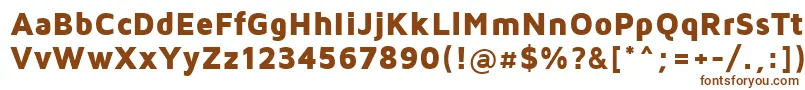 Шрифт MavenProBlack – коричневые шрифты на белом фоне