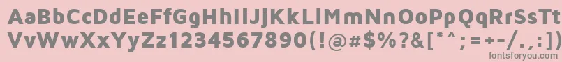 フォントMavenProBlack – ピンクの背景に灰色の文字