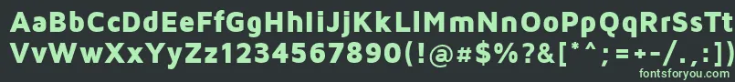 MavenProBlack Font – Green Fonts on Black Background