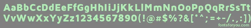 フォントMavenProBlack – 灰色の背景に緑のフォント