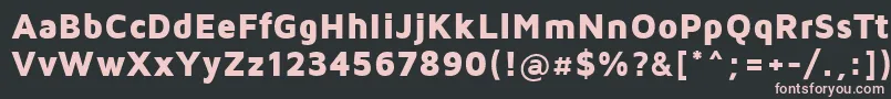 MavenProBlack Font – Pink Fonts on Black Background