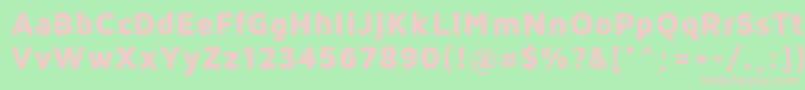 フォントMavenProBlack – 緑の背景にピンクのフォント