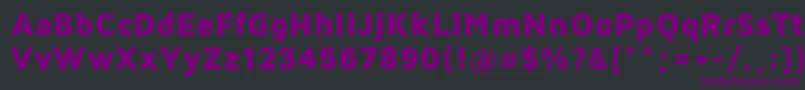 MavenProBlack-fontti – violetit fontit mustalla taustalla