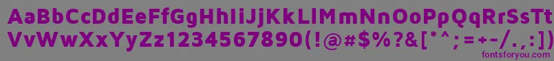 MavenProBlack-Schriftart – Violette Schriften auf grauem Hintergrund