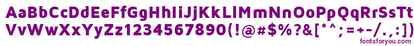 Шрифт MavenProBlack – фиолетовые шрифты на белом фоне