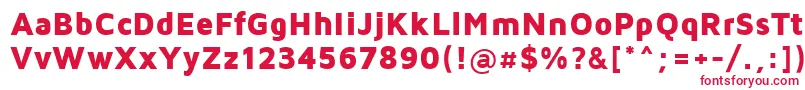 Шрифт MavenProBlack – красные шрифты на белом фоне