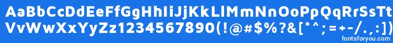 フォントMavenProBlack – 青い背景に白い文字