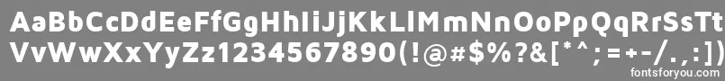 Шрифт MavenProBlack – белые шрифты на сером фоне