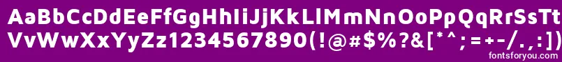 フォントMavenProBlack – 紫の背景に白い文字