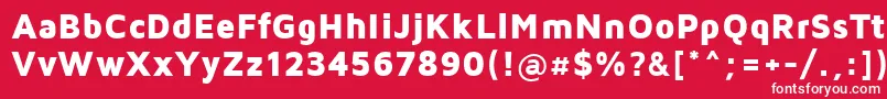 フォントMavenProBlack – 赤い背景に白い文字