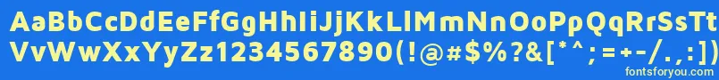 MavenProBlack Font – Yellow Fonts on Blue Background