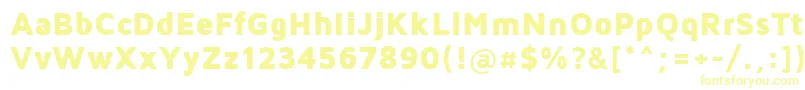 Шрифт MavenProBlack – жёлтые шрифты на белом фоне