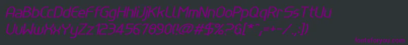 Weitere Informationen zur LinewireItalic-Schriftart LinewireItalic-Schriftart – Violette Schriften auf schwarzem Hintergrund