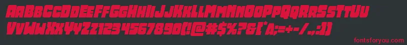 Opusmundiital Font – Red Fonts on Black Background