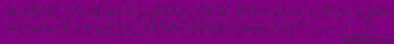 SignoriaRegular Font – Black Fonts on Purple Background