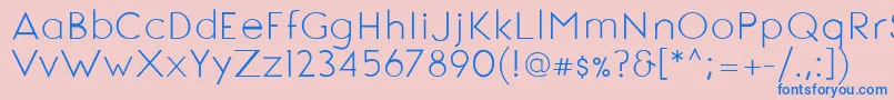 SignoriaRegular Font – Blue Fonts on Pink Background